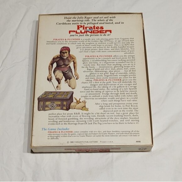 Pirates and Plunder Role Playing Game COMPLETE 1982 Yaquinto - Picture 4 of 7
